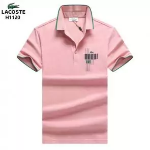 lacoste t-shirt big logo design h1120 cotton pink